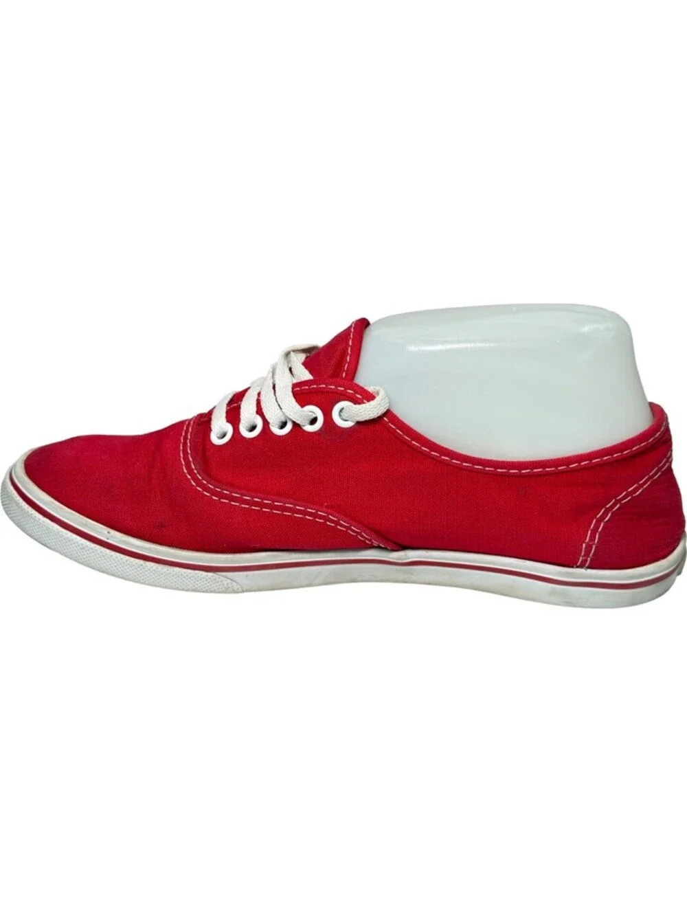 VANS OFF THE WALL UNISEX LOW SNEAKER Mens 5.5 Womens 7 Laces Red / Dark Pink